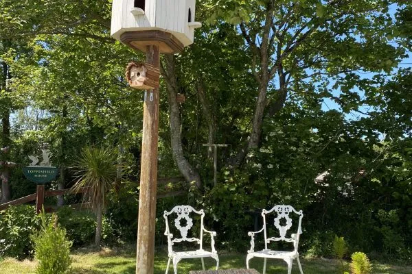 Bird house in the garden