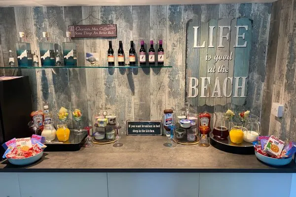 Condiments bar at Toppesfield House